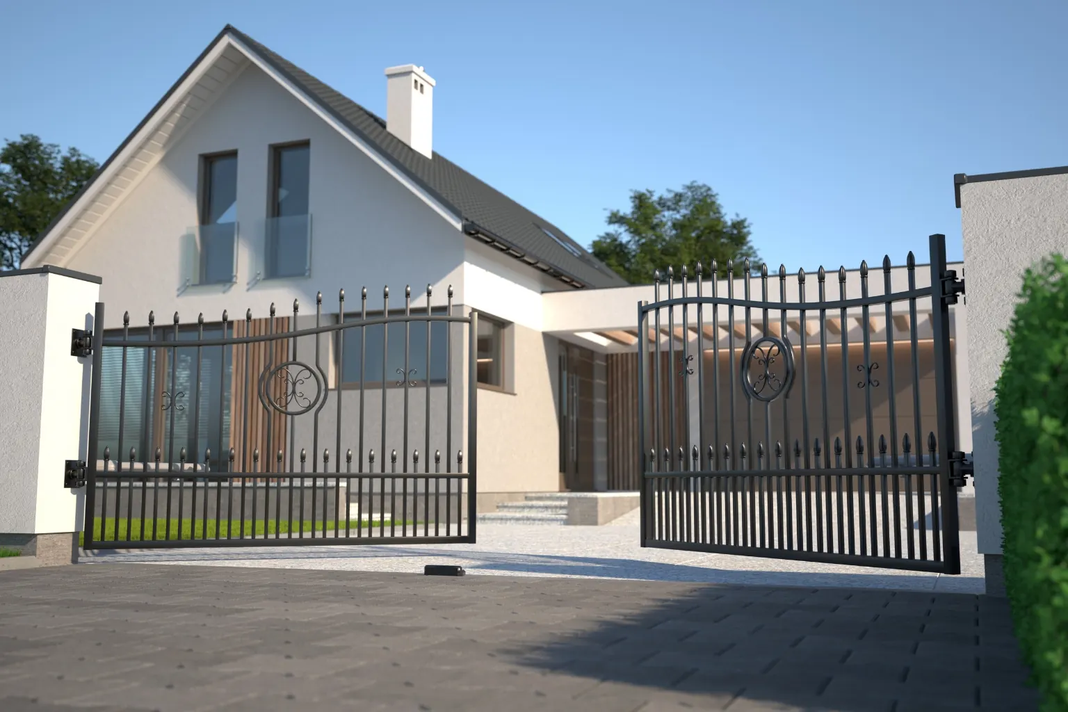 Serralheiro em Nova Iguaçu realizando fabricação de portão residencial em Nova Iguaçu, RJ